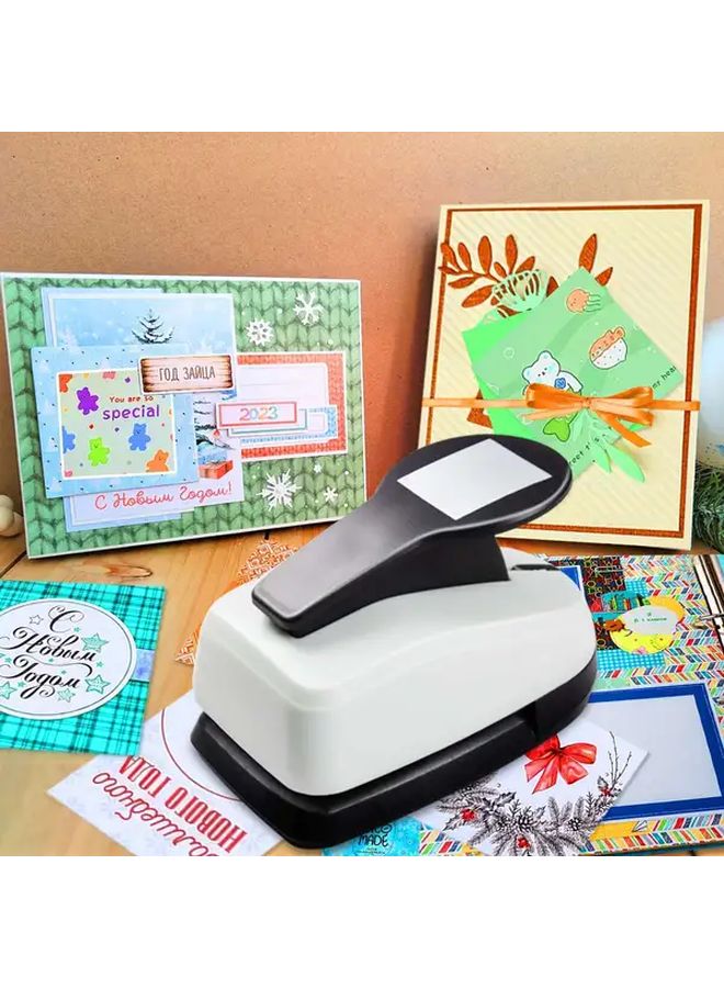 Square Heavy Duty Manual Paper Cutter And Hole Punch Tool For Scrapbooking Card Making - Image 4