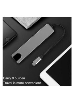Generic USB C Hub HDMI Adapter, 6 in 1 Multiport Compatible with MacBook pro to HDMI 4k,2 USB 3.0 Ports SD/TF Card Reader ,Compatible for USB C Laptops Nintendo and Other Type C Devices  - Image 2