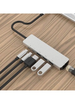 Generic USB C Hub HDMI Adapter, 6 in 1 Multiport Compatible with MacBook pro to HDMI 4k,2 USB 3.0 Ports SD/TF Card Reader ,Compatible for USB C Laptops Nintendo and Other Type C Devices  - Image 5