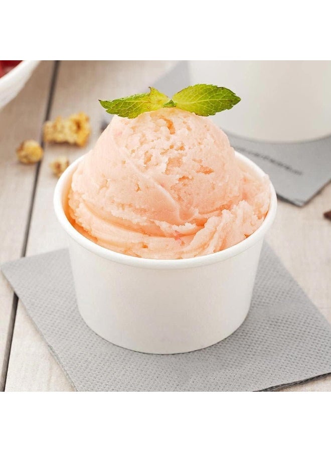 إس إن إتش باكينج أكواب آيس كريم ورقية للاستخدام مرة واحدة من إس إن إتش باكينج، بدون غطاء، 25 قطعة، سعة 4 أونصات - Image 4