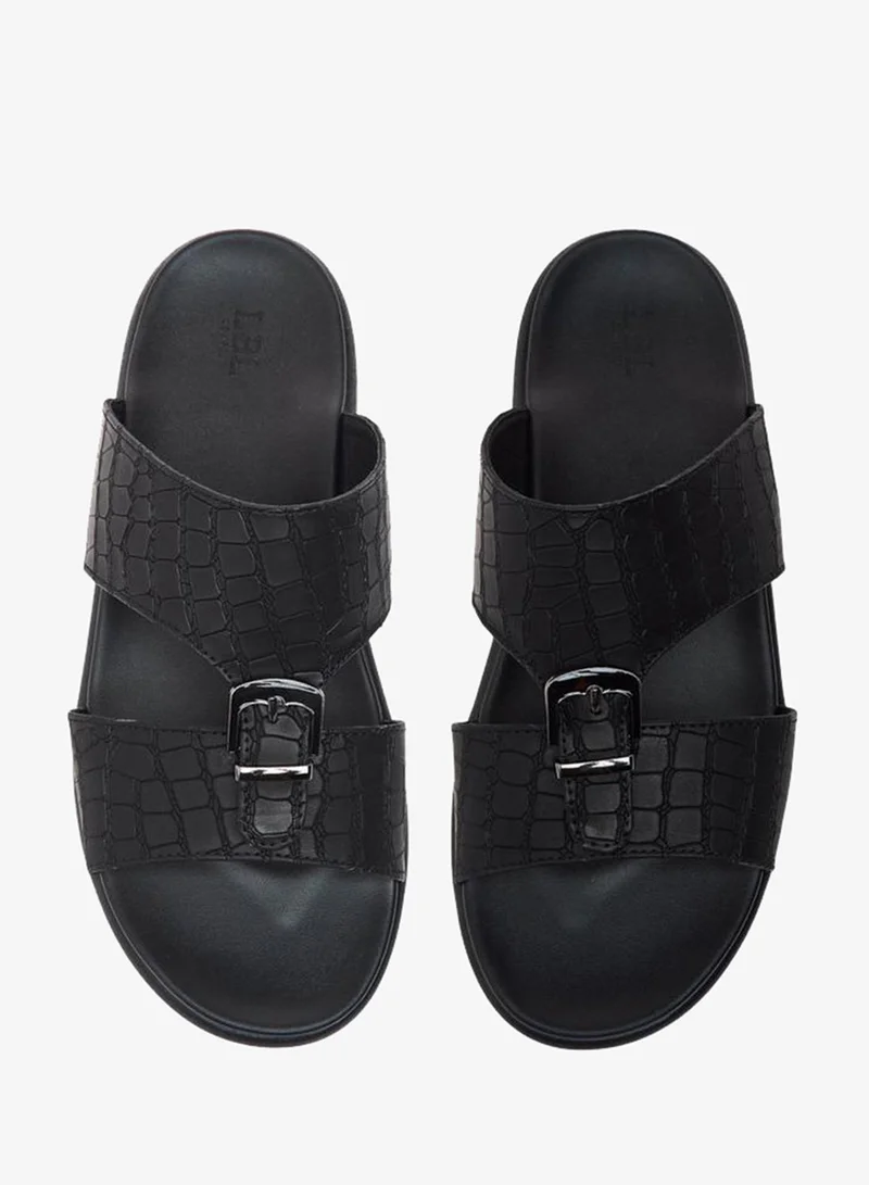 LBL by Shoexpress Buckle Accent Slip-On Arabic Sandals
