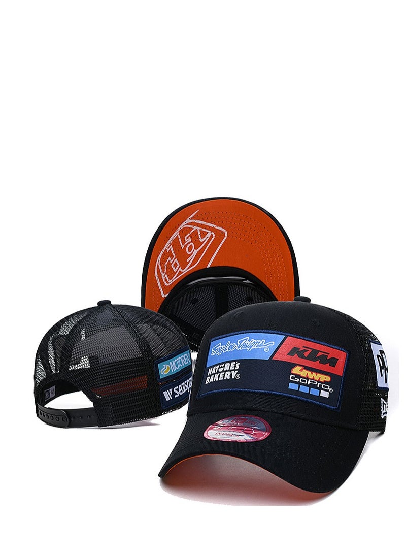قبعة بيسبول شبكية مشتركة العلامات التجارية لفريق KTM للسباقات