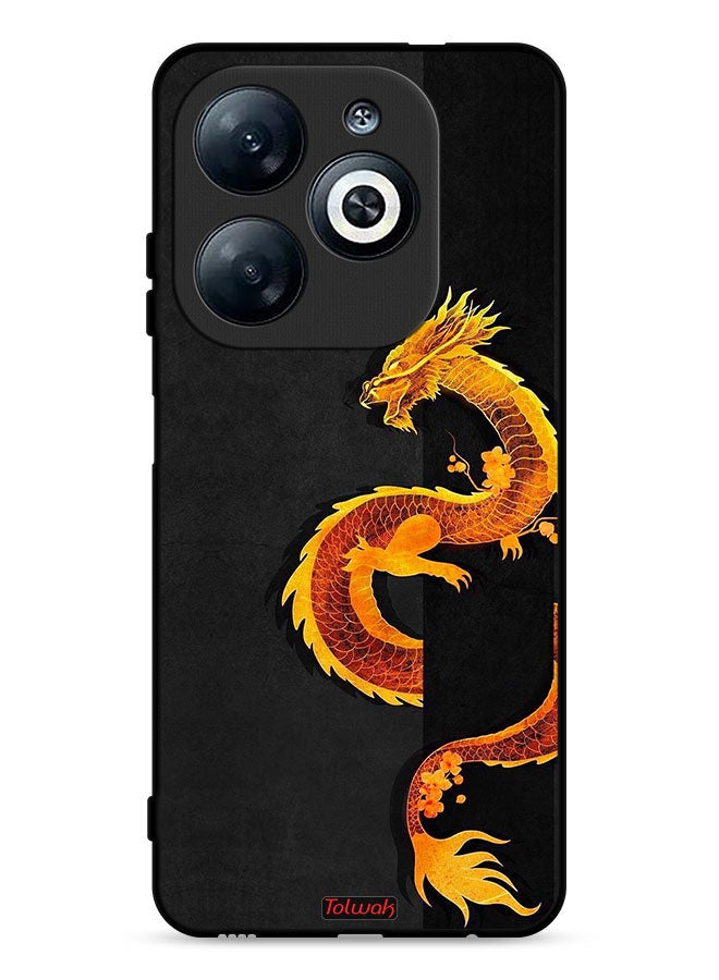 Tolwak Infinix Smart 8 4G Protective Case Cover Dragon Art - Image 1