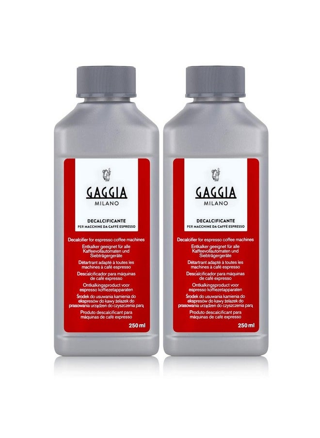 GAGGIA - Gaggia Decalcifier Descaler Solution 250ml (2 Bottles) - Image 1