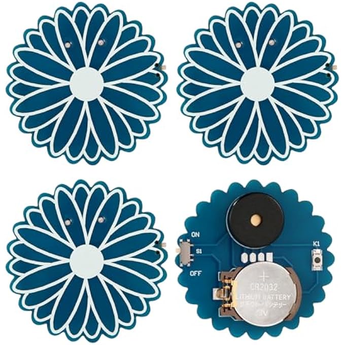 BTFO 3 x Stuffing Devices, 16 Sounds Hidden Stuffing Device Noise Generator Daisy Cricket Twitter Birds Buzzing Birds Singing for Home and Office (Blue) - Image 1