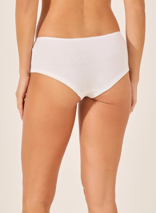 Styli Pack of 5 - Solid Elastic Waist Short Briefs