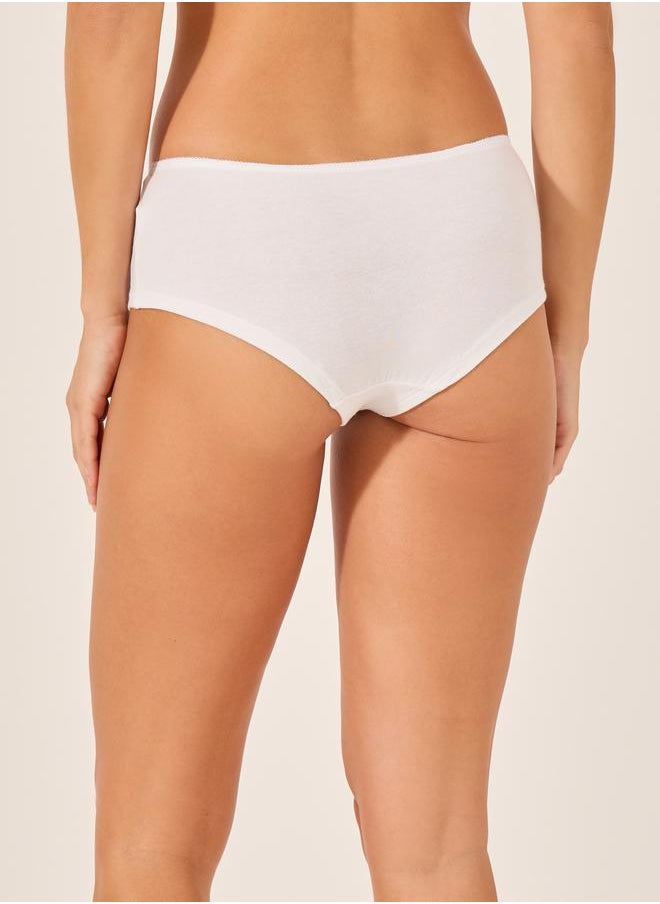 Styli Pack of 5 - Solid Elastic Waist Short Briefs  - Image 5