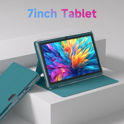 HOTTABLET Tablet 7Inch Android 14.0 with Protective Case, 8GB(3+5GB Expand) RAM+ 32GB ROM, IPS Screen, Dual Camera, Bluetooth 5.0 WiFi Tab (Navy) - Image 2
