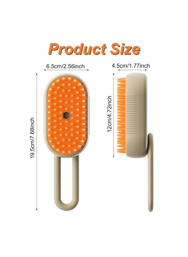 Bukela New Cat Grooming Brush With Steam - Rechargeable, Anti-Static, Massage, Cleaning, Shedding & Combing All In One-White - Image 2