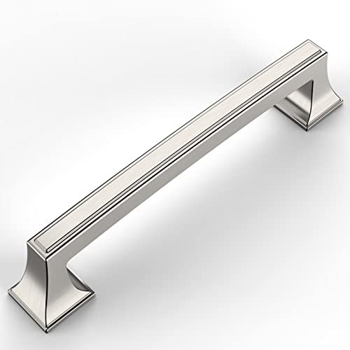 Amerdeco Brushed Nickel 20 Pack Cabinet Hardware, 5 Inch Center Pulls for Kitchen and Bathroom - Image 1