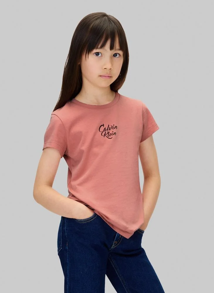Calvin Klein Jeans Kids Graphic Crew Neck T-Shirt