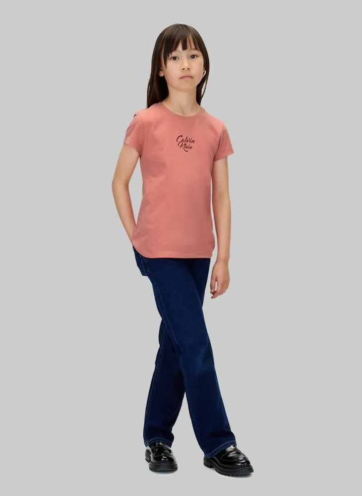 Calvin Klein Jeans Kids Graphic Crew Neck T-Shirt