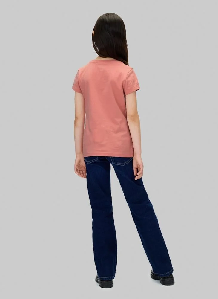 Calvin Klein Jeans Kids Graphic Crew Neck T-Shirt