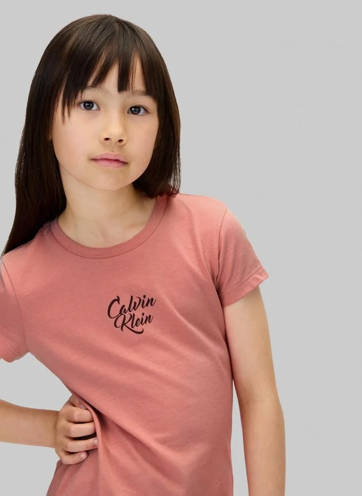 Calvin Klein Jeans Kids Graphic Crew Neck T-Shirt