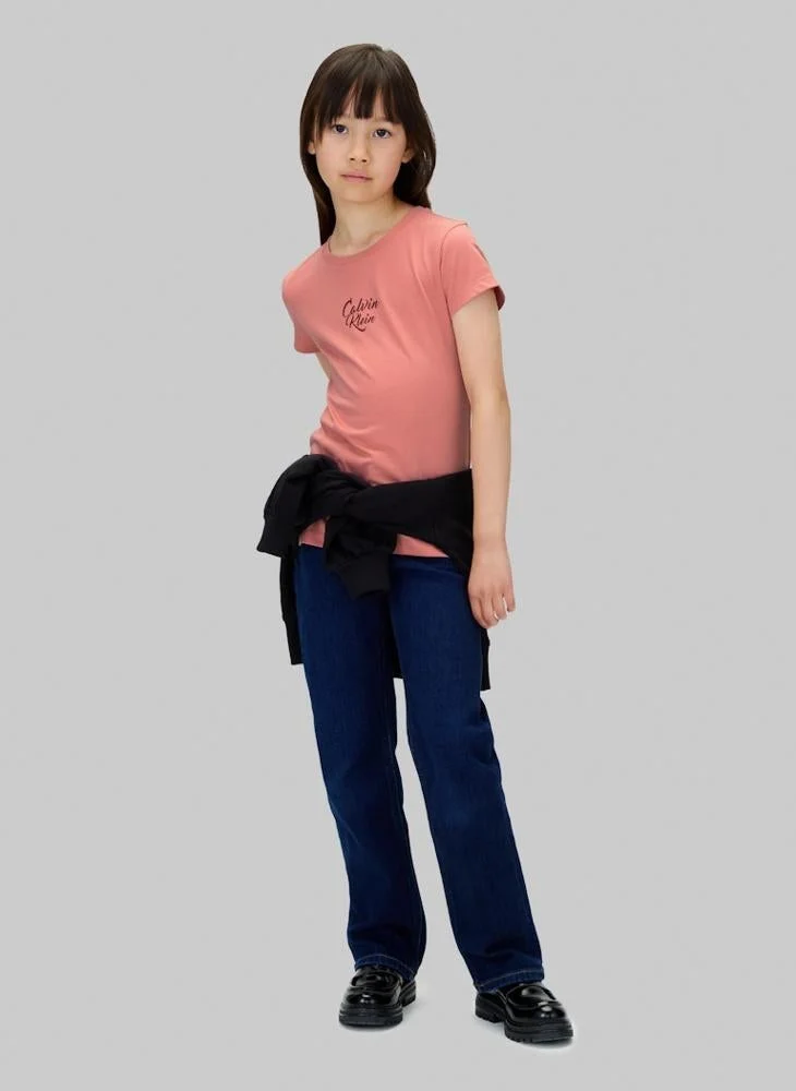Calvin Klein Jeans Kids Graphic Crew Neck T-Shirt