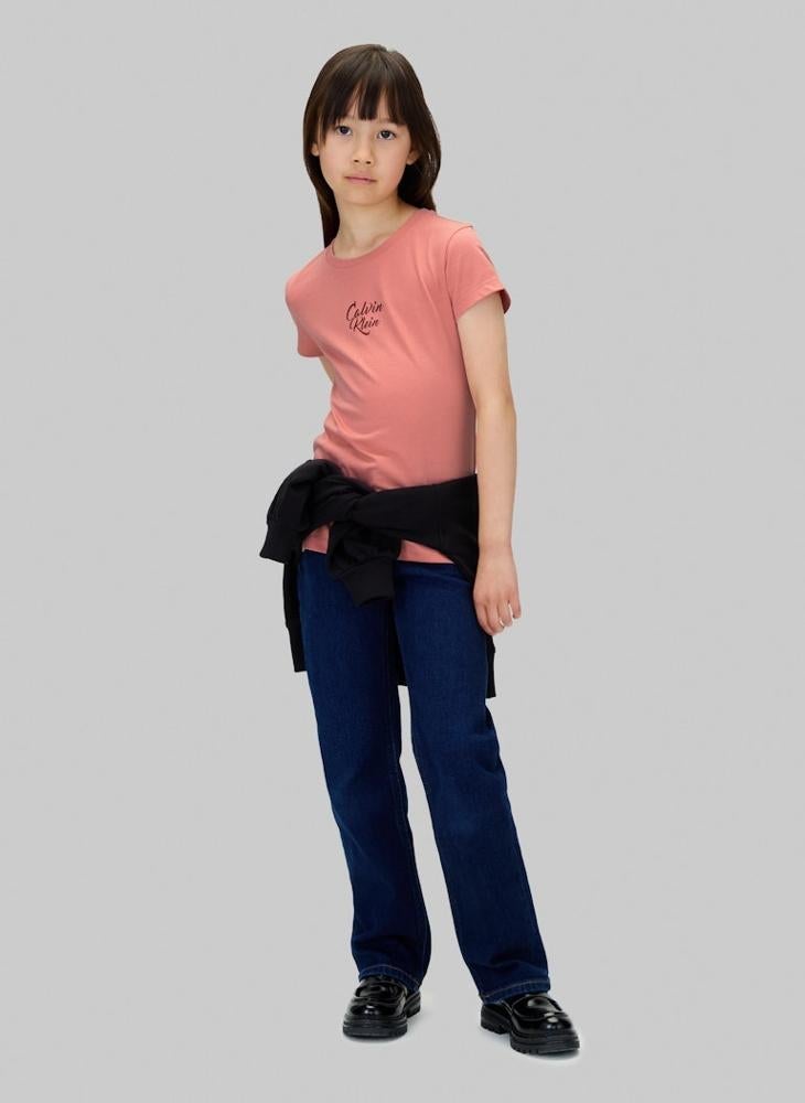 Calvin Klein Jeans Kids Graphic Crew Neck T-Shirt - Image 5