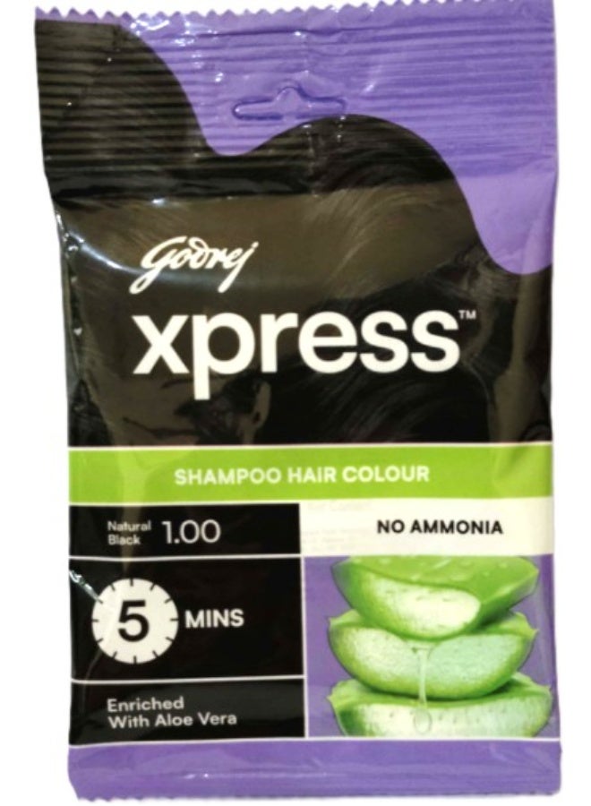 Godrej Xpress Shampoo Hair Colour Black 10ml Pack of 3 – No Ammonia, Enriched with Aloe Vera - Image 4