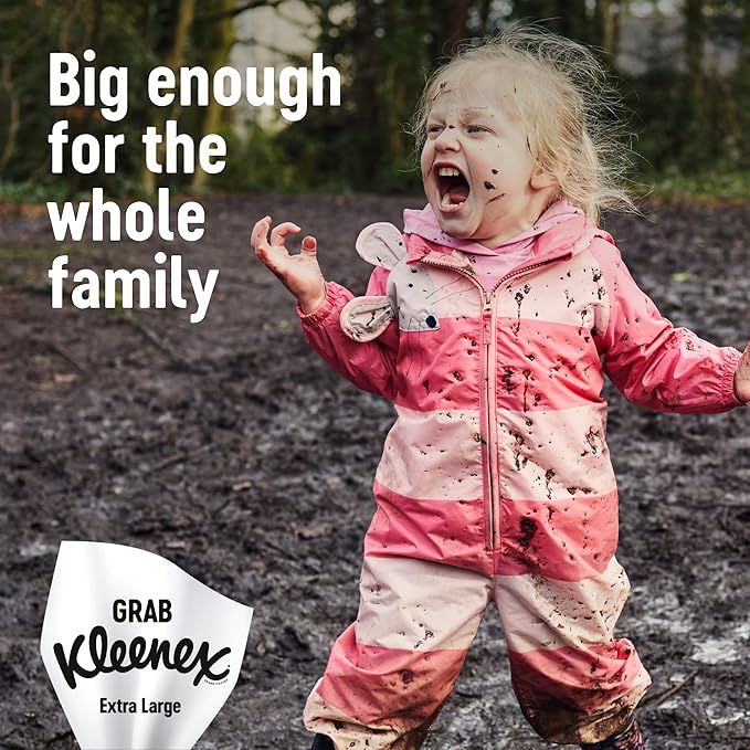 Kleenex Extra Large Facial Tissues 100 Recyclable Packaging 24 Compact Tissue Boxes 1056 Tissues 24 boxes - Image 4