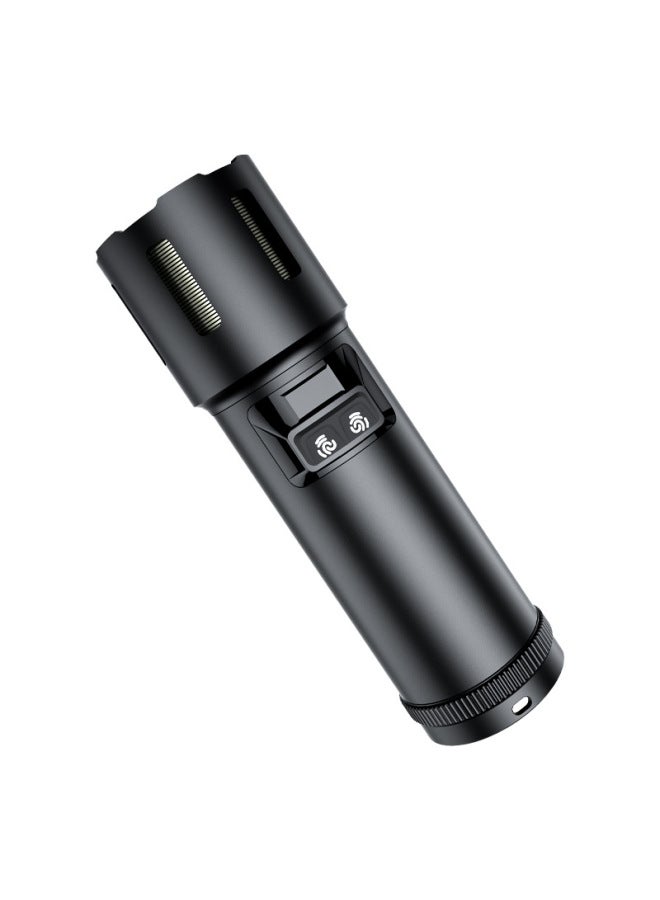 White Laser Aluminum Alloy Flashlight Zoom Power Display Type-c Charging Port With Output Gift Box Flashlight-Color:F441 White Laser  - Image 1