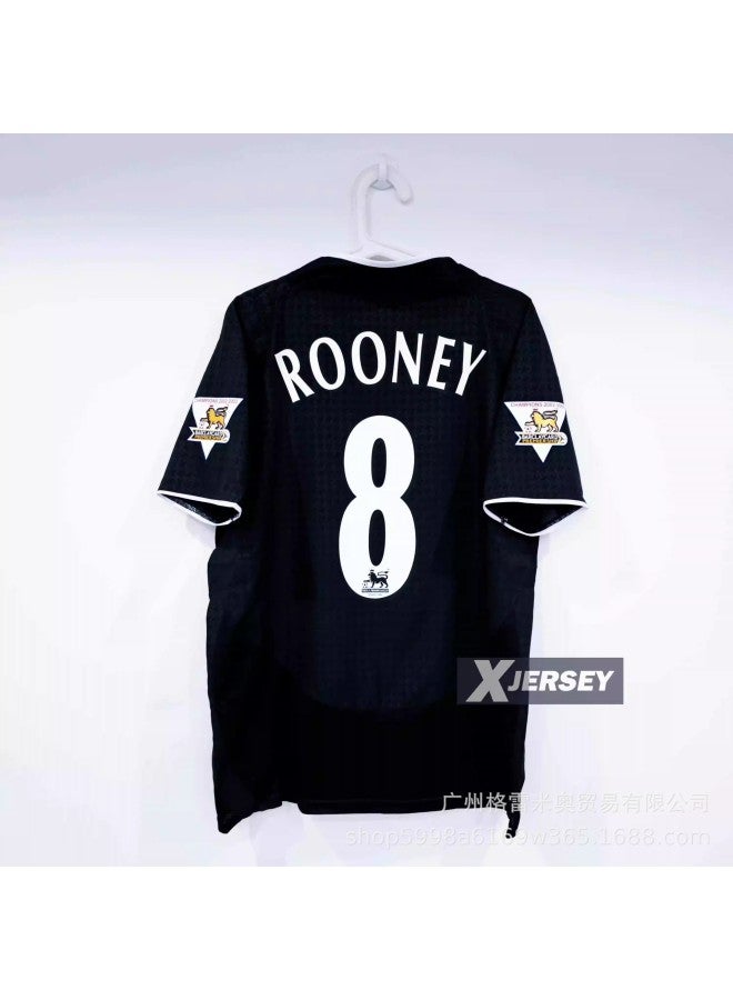03-04 Red Devils Away Game No. 8 Star Plus Premier League Football Jersey - Image 1