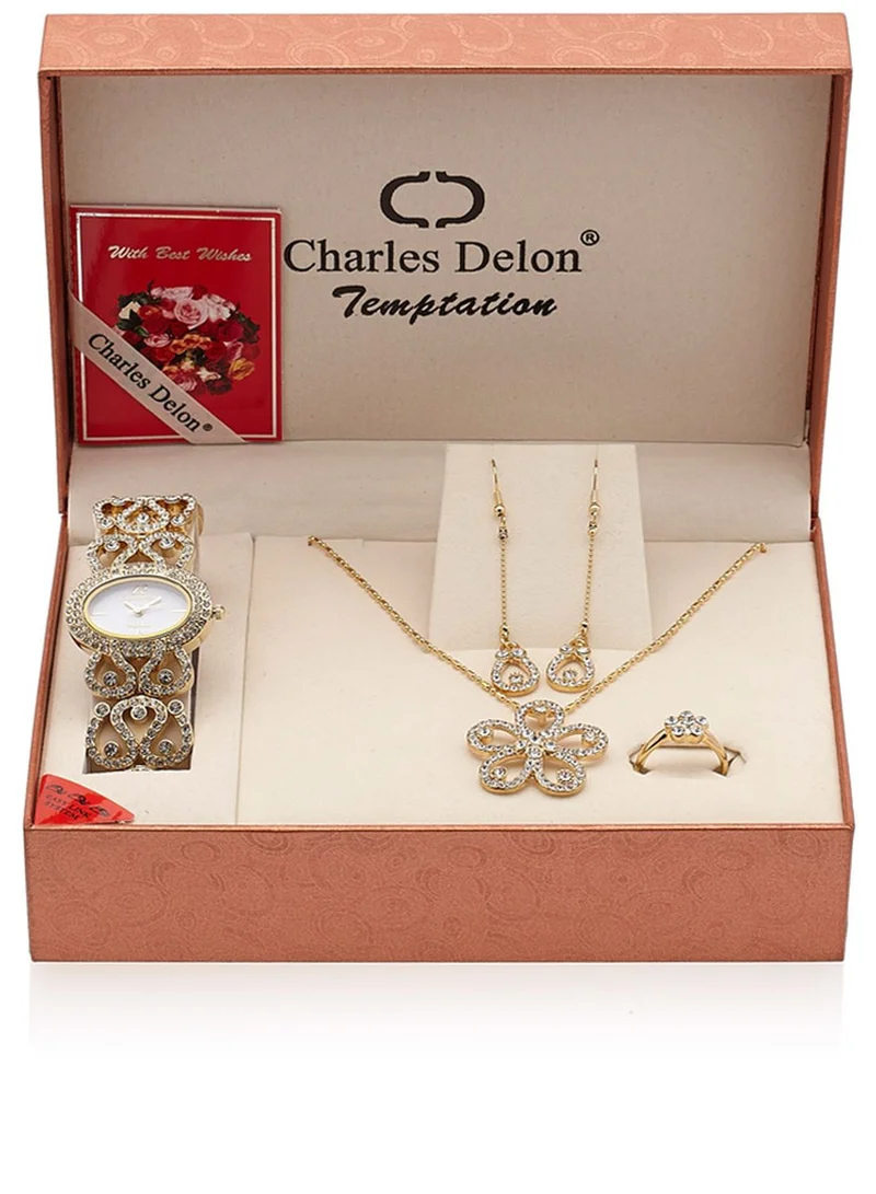 Charles Delon Watch and Jewellery Set