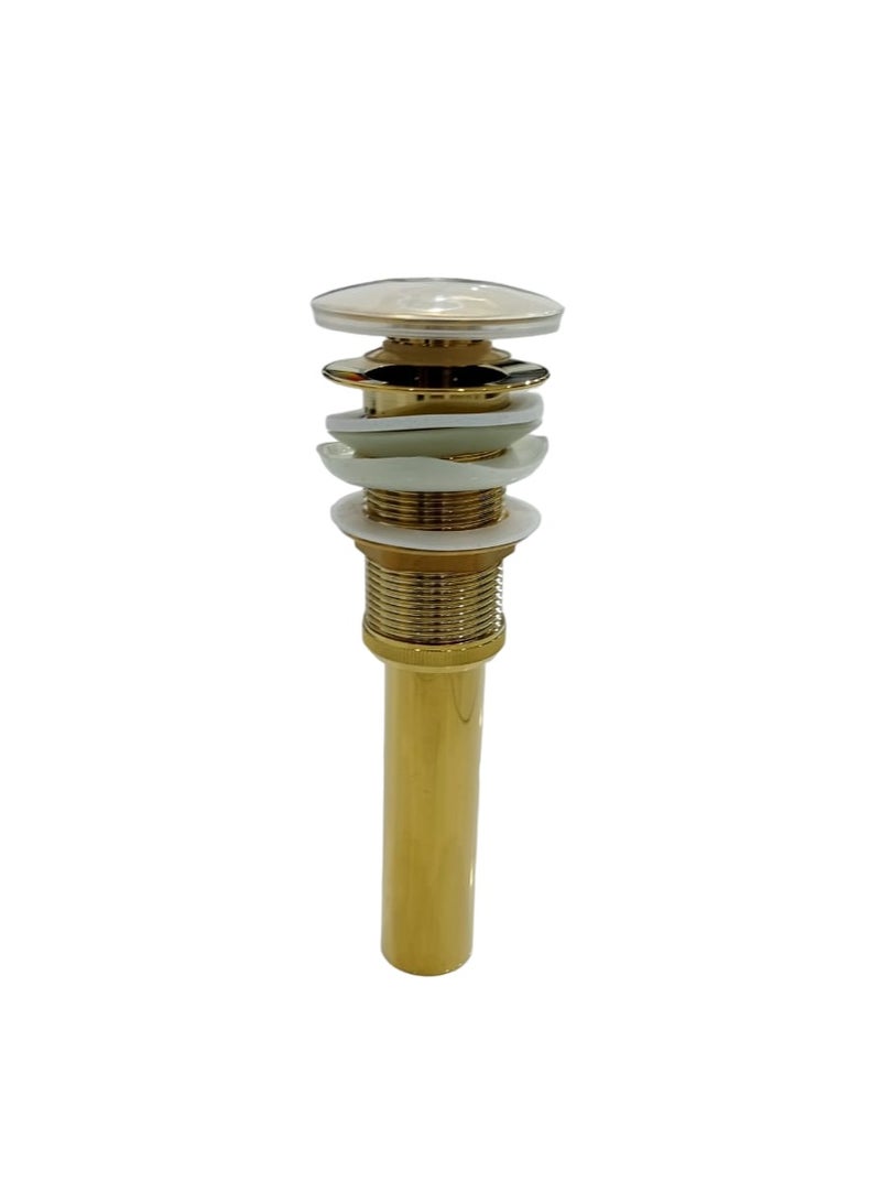 D&N Gold Pop-up Drain – Premium Basin Sink Accessory for Modern Bathrooms - Image 1