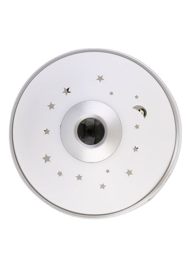 NIBEMINENT Alarm Clock Digital LED Star Colorful Magic Flash Light Time Projection White/Silver  - Image 4