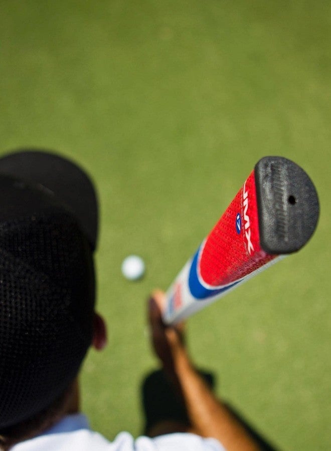 JumboMax Putter Grips JumboFlat 17 Golf Putter Grip, Oversize ArmLock Grip Profile, Red/White/Blue w/USA Flag - Image 4