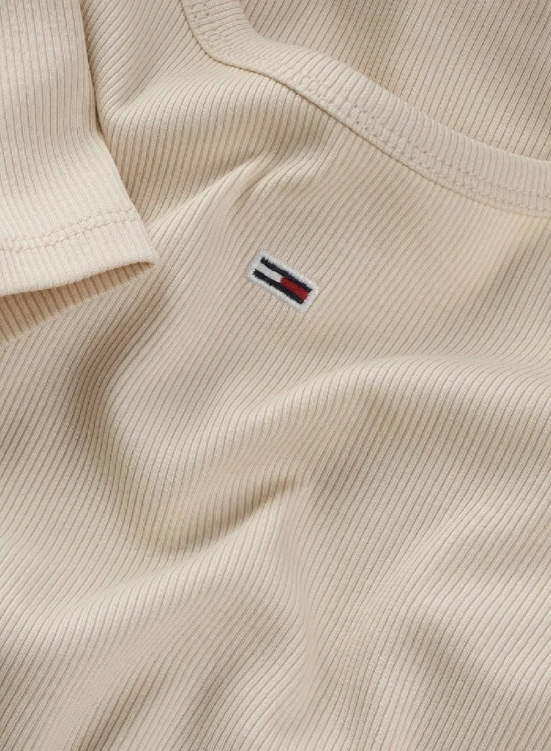 TOMMY JEANS Slim Rib Short Sleeve T-Shirt