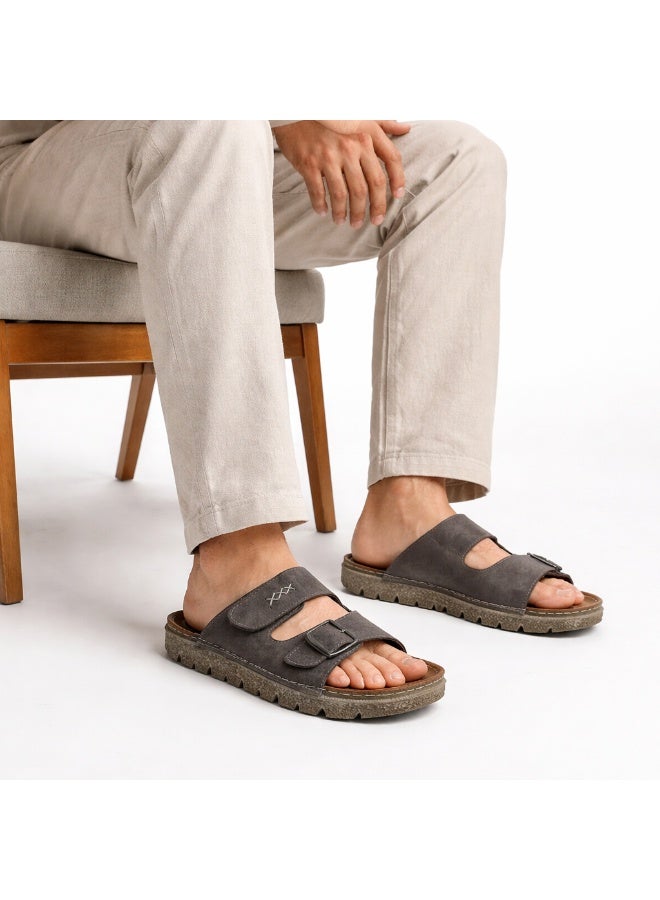 شبشب رجالي مريح بتصميم عصري – نعل طبي خفيف مع أحزمة قابلة للتعديل – مناسب للاستخدام اليومي داخل وخارج المنزل - Image 1