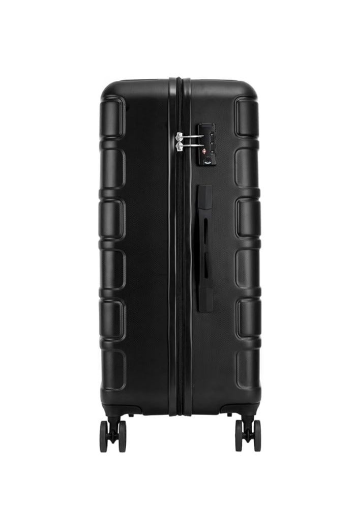 AMERICAN TOURISTER Bricklane 3 Piece SET 55+69+80cm Hardcase 4 Double Wheel Cabin & Check-In Luggage Trolley Black - Image 4