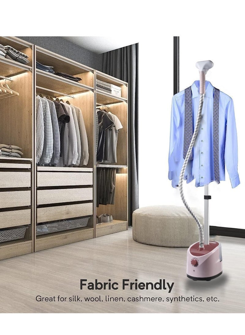 Captaintech Garment Steamer for Clothes, Professional for Home and Business Use, Full Size Steamer 2000-Watt Power, Built-in Ironing Board - Image 1