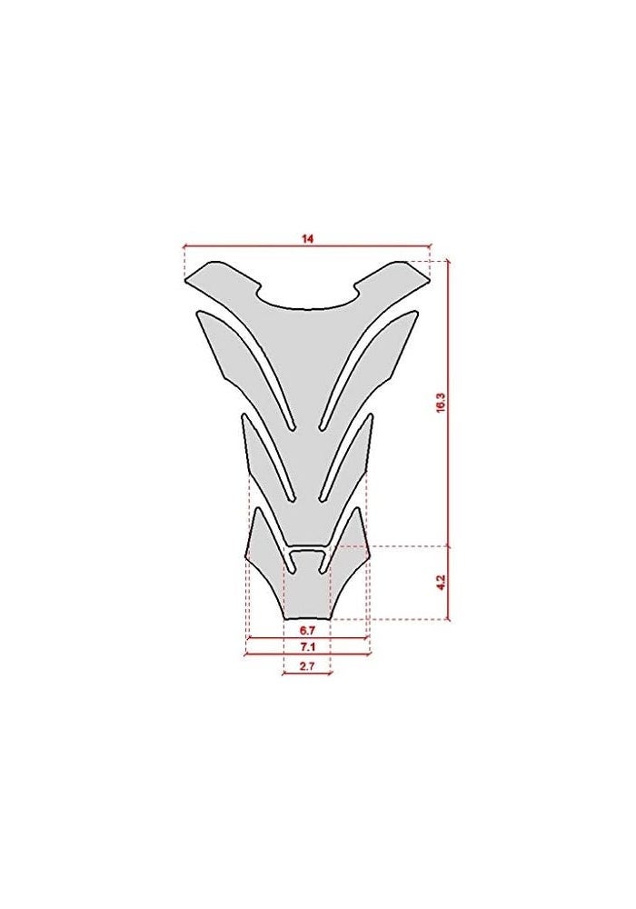 labelbike 3D Sticker Motorcycle Tank Pad for Suzuki GSX-R - Blue, White, and Black - Image 3