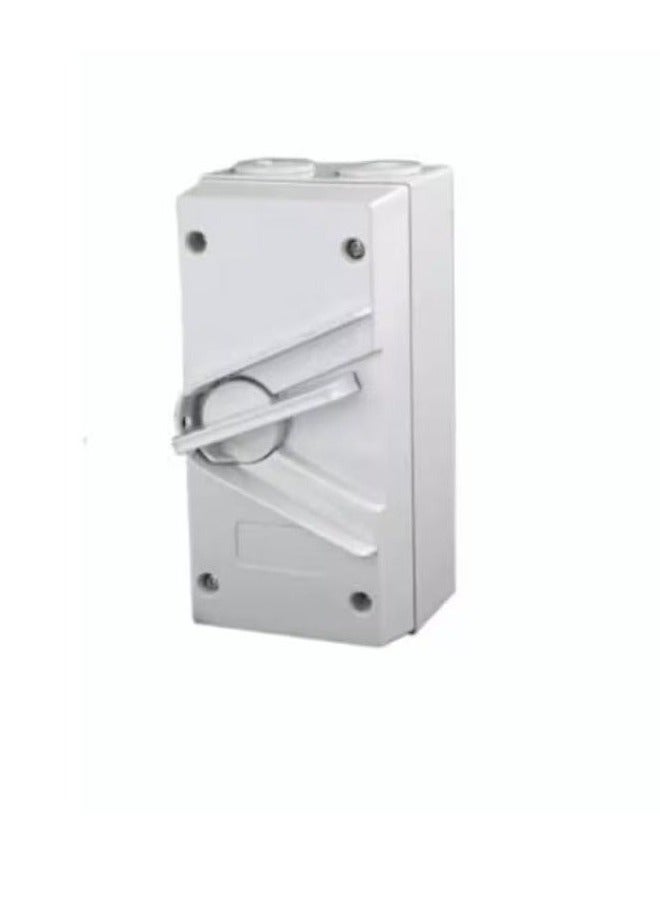 Litex Weather Protected Isolator Switch 20A 2 Pole 440V AC IP66 - Image 1