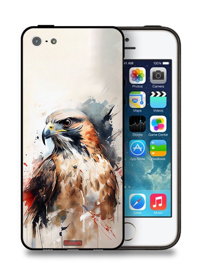 Tolwak Apple iPhone 5/5s/SE Protective Case Eagle Abstract Art - Image 1