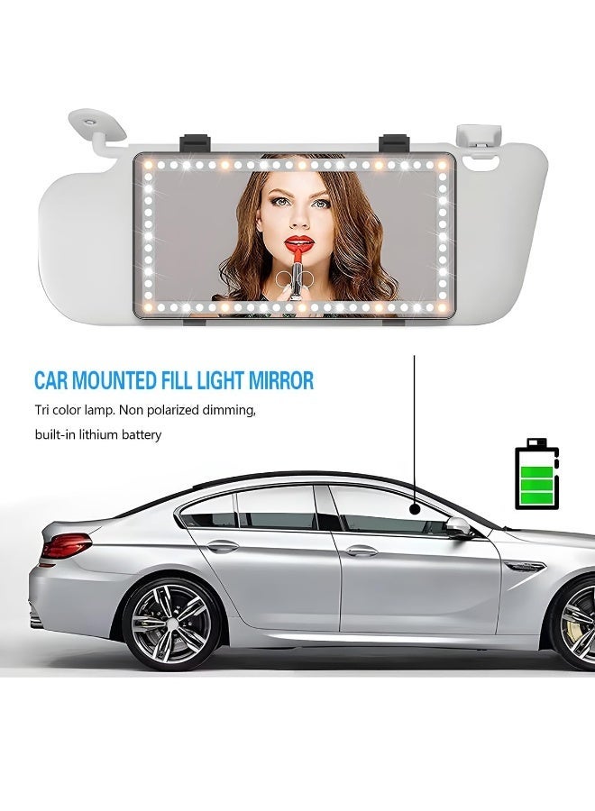 LED Visor Vanity Makeup Mirror with Adjustable Light and USB Rechargeable - Image 4