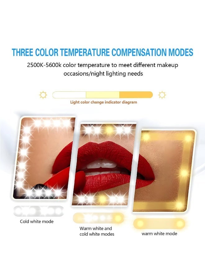 LED Visor Vanity Makeup Mirror with Adjustable Light and USB Rechargeable - Image 5