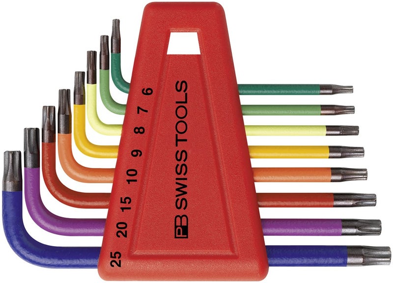 PB SWISS TOOLS PB Rainbow Torx Key L-wrench Set (T6-T25) (1) - Image 1
