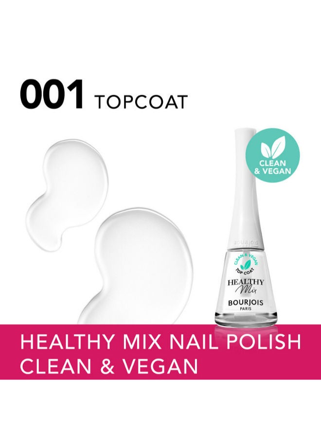 BOURJOIS PARIS Bourjois Healthy Mix Vegan Nail Polish – 001 –  Topcoat, 9ml - Image 3