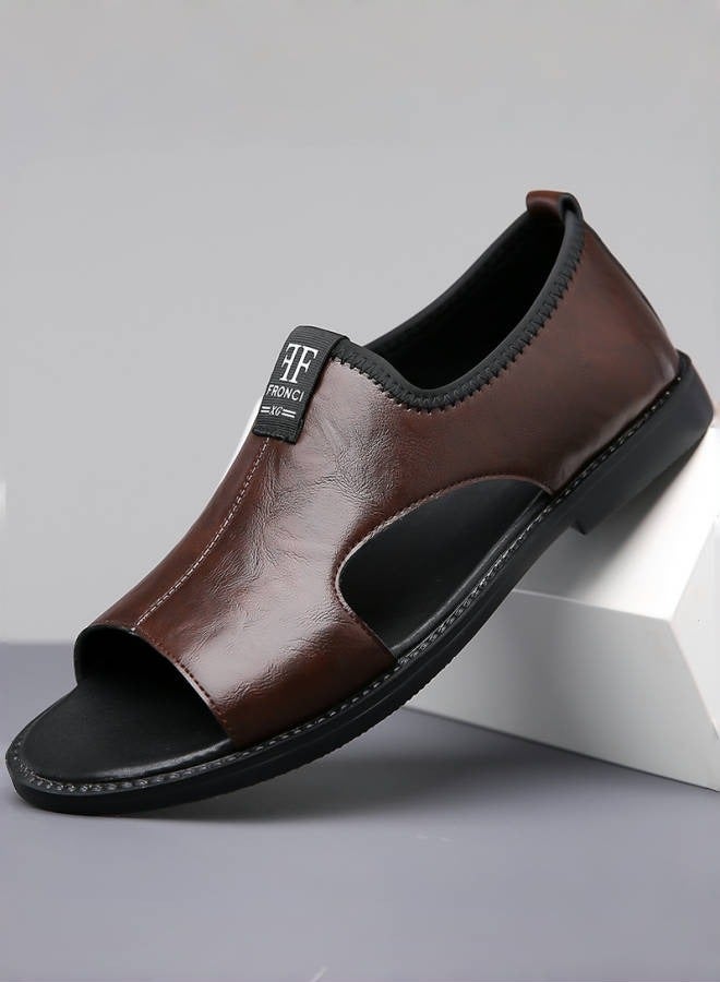 Men's Casual Slip-On Sandals, Open Toe Lightweight Summer Slippers, Breathable Beach Water Shoes  - Image 2