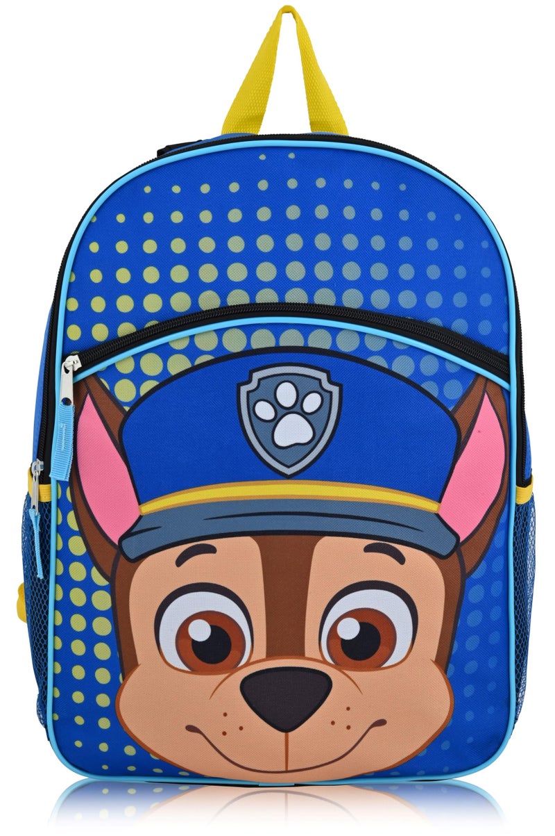 Fast Forward Paw Patrol Toddler Backpack with Chase Design - 16" Cartoon School Bag for Boys - Image 1