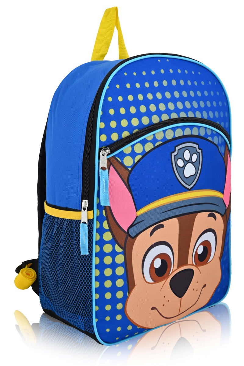 Fast Forward Paw Patrol Toddler Backpack with Chase Design - 16" Cartoon School Bag for Boys - Image 2
