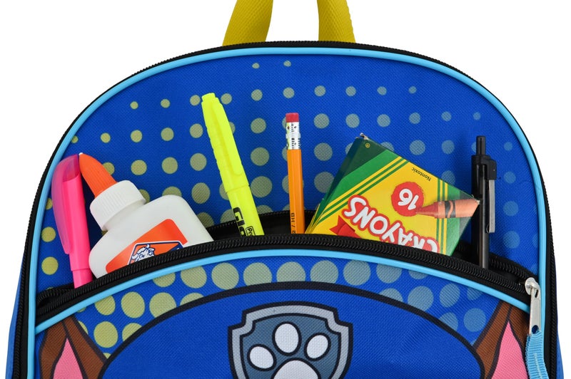 Fast Forward Paw Patrol Toddler Backpack with Chase Design - 16" Cartoon School Bag for Boys - Image 5