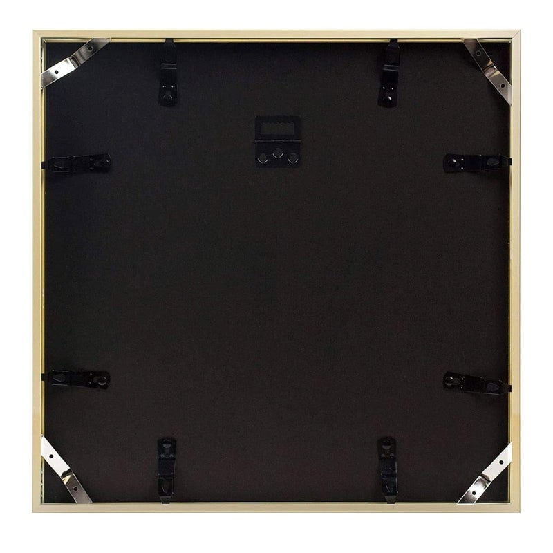 Golden State Art, Aluminum Album Frame Display 12.5x12.5 Vinyl Record, Brushed Metal Finish Records Frames, Acrylic Glass Front, for 12'' Album cover (1 Pack Gold) - Image 3