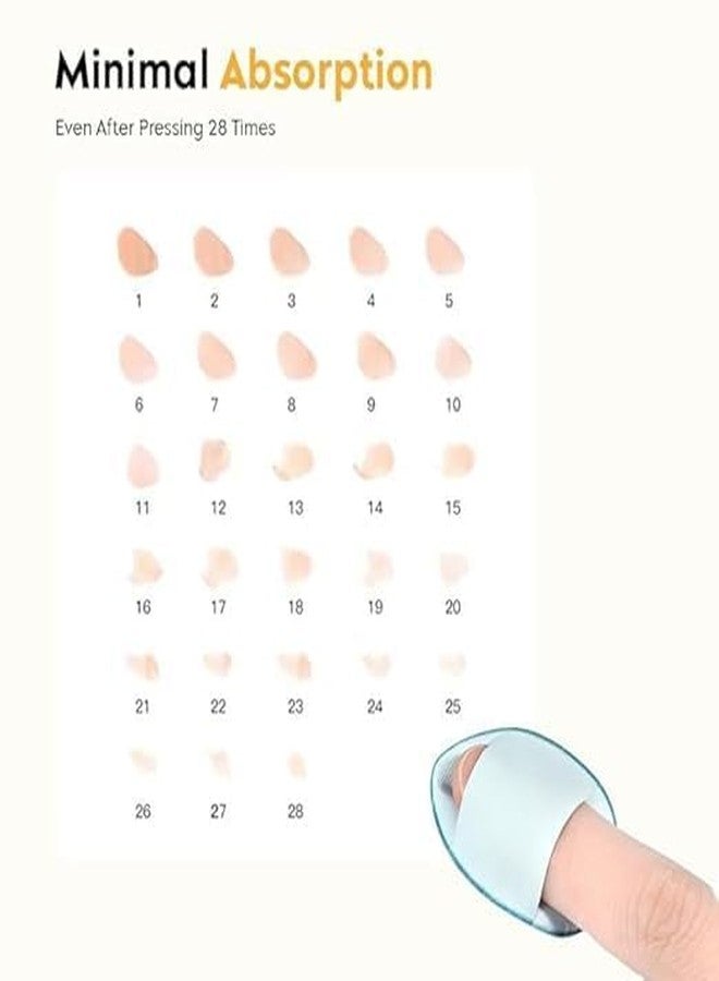 pop colours Mini Finger Makeup Puff | Finger Makeup Beauty Blender Sponges | Perfect for Foundation, BB Cushion, Cream, Concealer and Powder | Mini Soft Cosmetic Finger Puff | 3 Pcs - Image 5