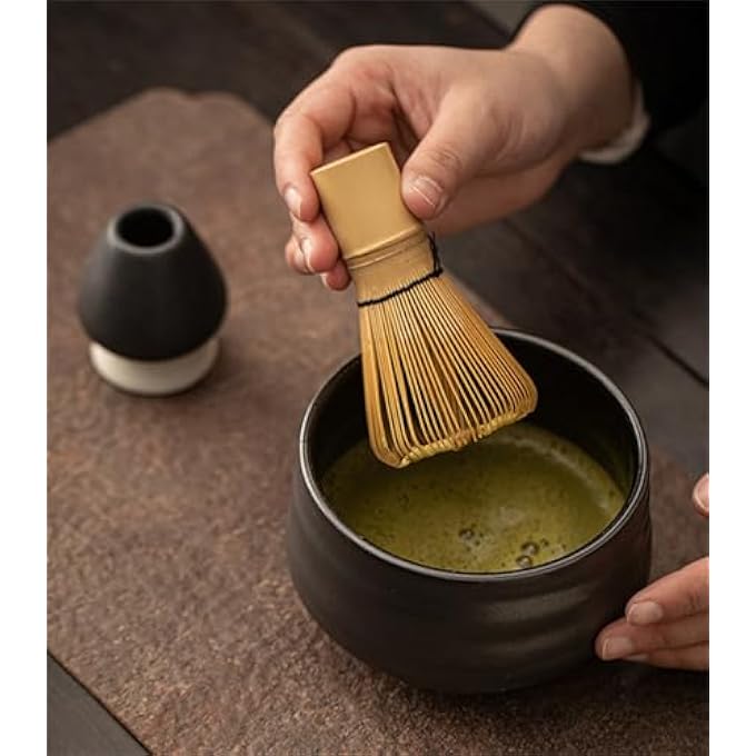TURIMON Matcha Whisk  Bamboo Whisk For Matcha Powder Handcrafted Organic Traditional Japanese Chasen 100Prong Matcha Stirrer Wisk Mixer Brush For Authentic Tea Preparation - Image 4