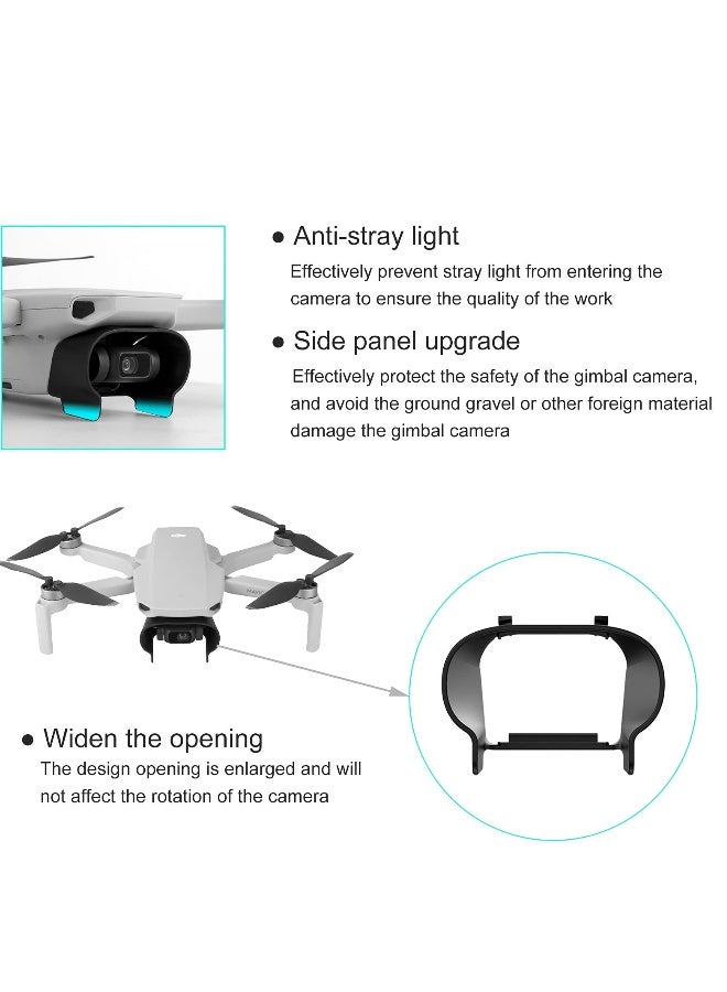 Light Shield + Gimbal Protector + 2 Pieces Super Clear Lens Protection Film Set For DJI Mavic Mini / Mini 2 / Mini SE Drone, Drone Protection Accessories Light Shield Sun Cover Accessories - Image 3