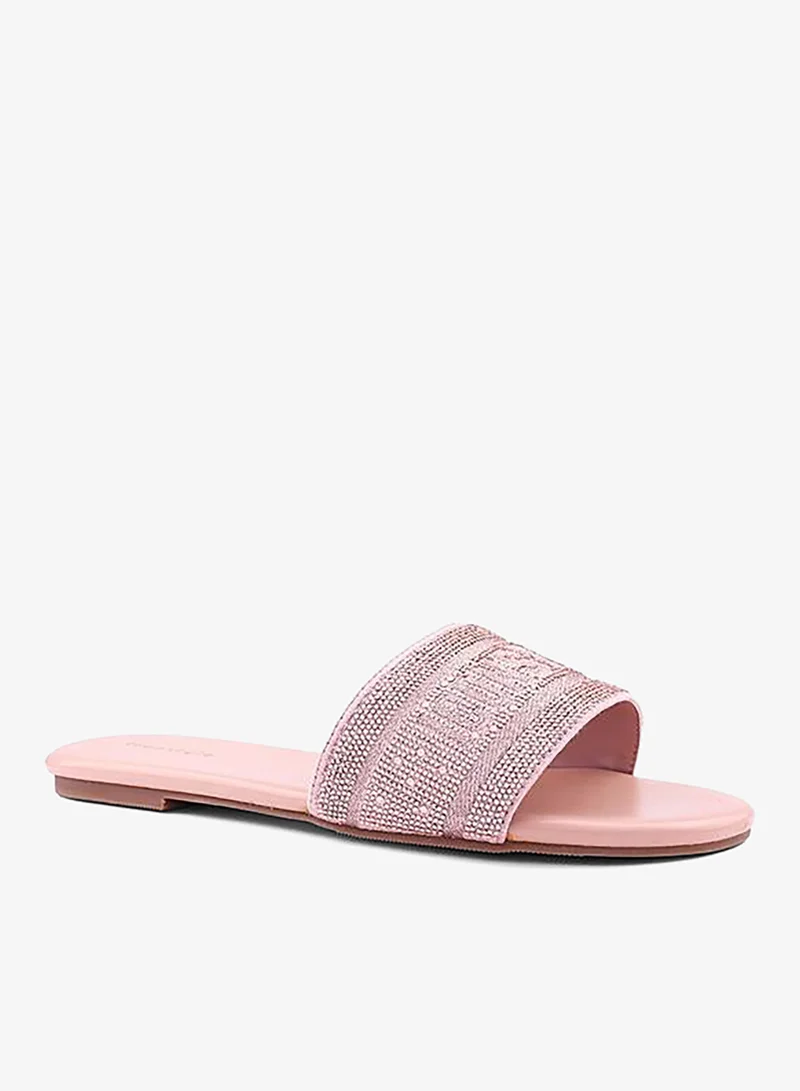 IconStyle Embellished Slide Sandals