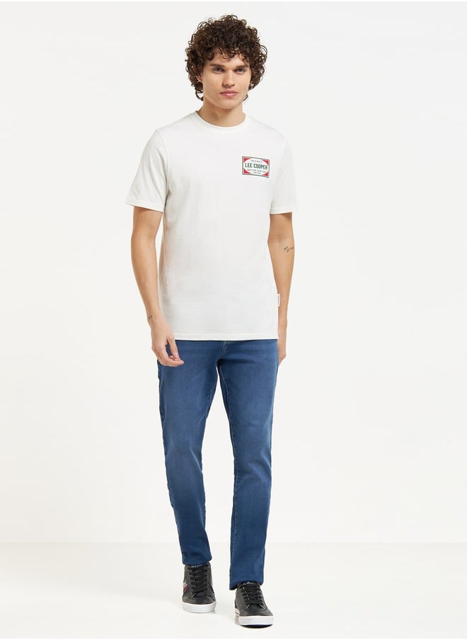 Lee Cooper - Lee Cooper Printed Crew Neck T-shirt with Short Sleeves - Image 1