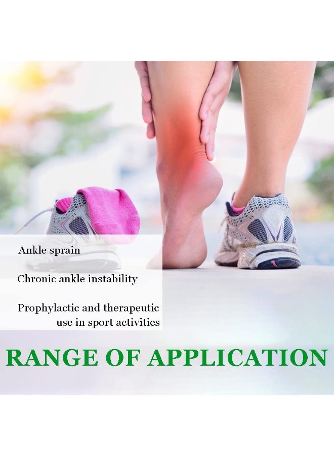 دعامة تثبيت الكاحل بتقنية جيل الهواء وجبيرة حماية صلبة - مشد تثبيت احترافي لحماية الإصابات - دعم ضاغط قابل للتعديل للالتواءات، الإجهاد، ودعم ما بعد الجراحة - Image 2